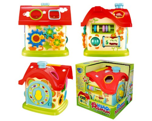 Игрушка для малыша Чудо Домик Логика, сортер, счеты, часы (0001)