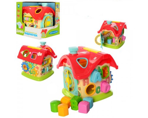 Игрушка для малыша Чудо Домик Логика, сортер, счеты, часы (0001)
