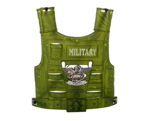 Игровой Набор военного. Бронежилет, маска, пистолет, звук (M013A)