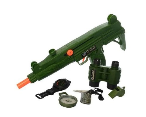 Игровой Набор военного. Бронежилет, маска, пистолет, звук (M013A)