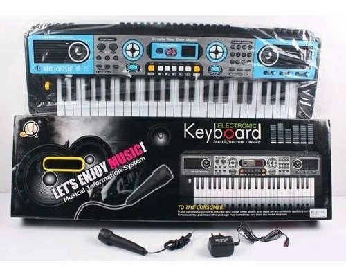 Піаніно синтезатор з мікрофоном, 49 клавіш, LED дисплей MQ-017 UF