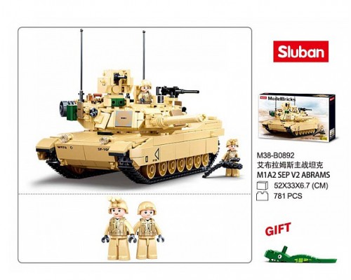 Конструктор Танк Абрамс 781 деталь (0892)