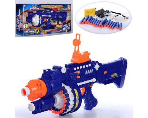 Детский Автомат SB250 Бластер 61 см, Аккумулятор, мягкие пули присоски 70 шт, очки