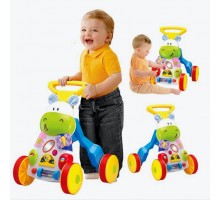 Дитяча Каталка Ходунки SL83570 Бегемотик, музика, світло