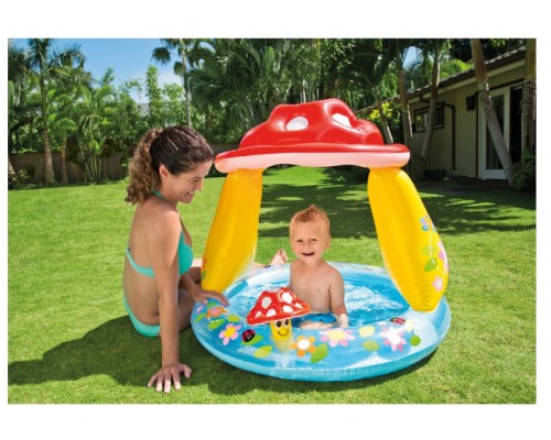 Детский Надувной бассейн 57114 Intex Грибок Надувное дно 102 - 89 см