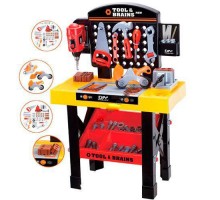 Набір інструментів для хлопчика з верстаком 35 предметів, дриль механічний (0447)