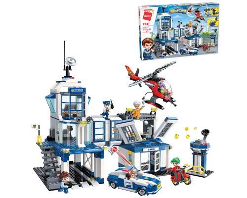 Конструктор Qman 1937 Поліцейська ділянка 731 деталь