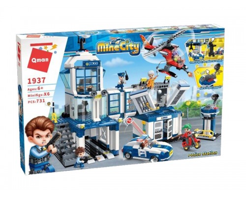 Конструктор Qman 1937 Поліцейська ділянка 731 деталь