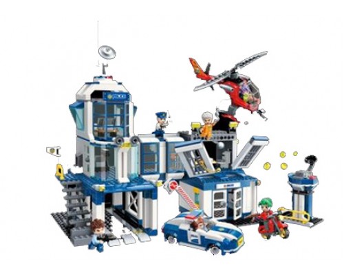 Конструктор Qman 1937 Поліцейська ділянка 731 деталь