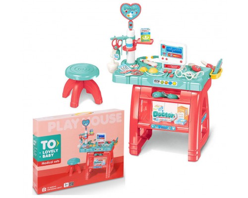 Ігровий Набір лікаря Лікарський кабінет Світло, звук, 22 предмети (660-62-63)
