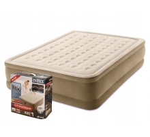 Двухместная Надувная кровать 64428 Intex Велюр 203 х 152 х 46 см., со встроенным электро насосом 220-240V