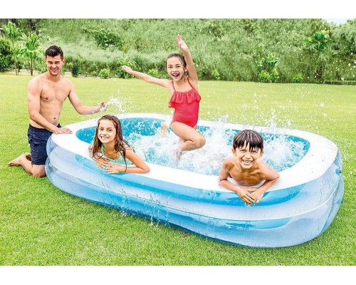 Надувной бассейн 56483 INTEX Семейный Прямоугольный 262 - 175 - 56 см