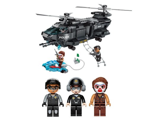 Конструктор Поліцейський вертоліт 473 деталі Qman 1928