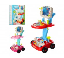 Дитячий ігровий набір Доктора 660-45-46 візок з інструментами 17 предметів