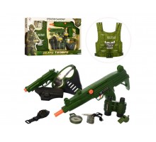 Игровой Набор военного. Бронежилет, маска, пистолет, звук (M013A)