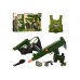 Игровой Набор военного. Бронежилет, маска, пистолет, звук (M013A)