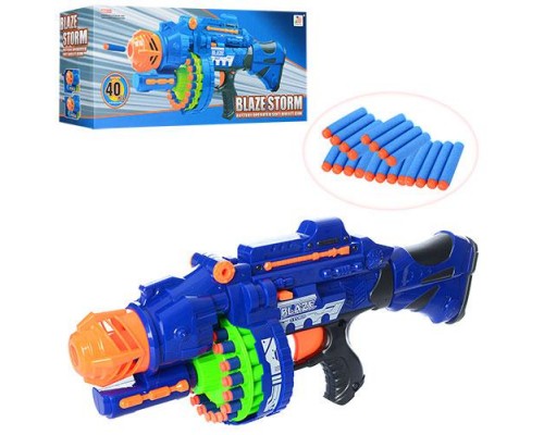 Бластер 7051 Blaze Storm с мягкими пулями 40 шт, на батарейках