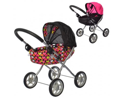 Коляска 9325A для ляльок Демісезон, 55 см колеса 4 шт 2 види