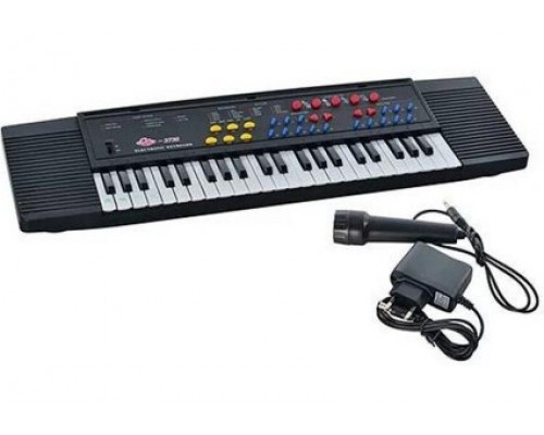 Дитячий синтезатор ТК 3738 Піаніно з мікрофоном, 37 клавіш, від мережі і батарейок