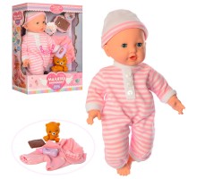 Пупс Малятко Янголятко Міміка, Сенсорний, 36 см, реагує на печиво, наряд, іграшку (3885-1)