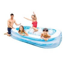 Надувний басейн 56483 INTEX Сімейний Прямокутний 262 - 175 - 56 см