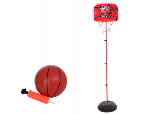 Детский баскетбол на стойке M 5708 (щит, мяч, насос, сетка)