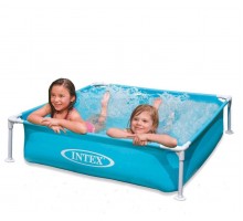 Детский Каркасный бассейн 57173 Intex от 2 лет Квадратный 122 - 122 см