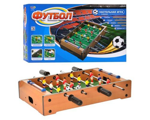 Настольный Футбол HG 235AN Деревянный на штангах. Игровое поле 49-31см, мяч 2 шт,