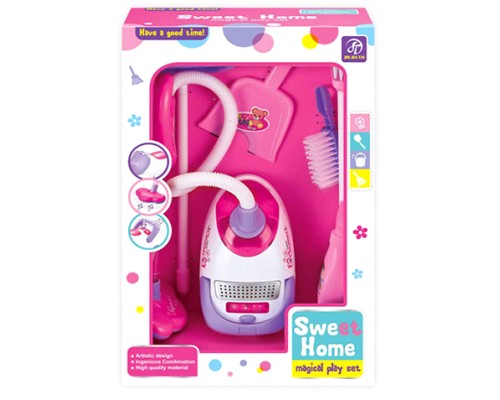 Игровой набор для уборки A5999 пылесос, совок, щетка, звук, свет