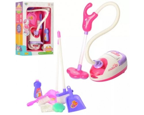 Игровой набор для уборки A5999 пылесос, совок, щетка, звук, свет