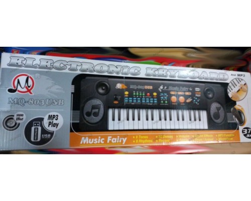 Дитячий синтезатор Піаніно з мікрофоном і USB 37 клавіш MQ-803