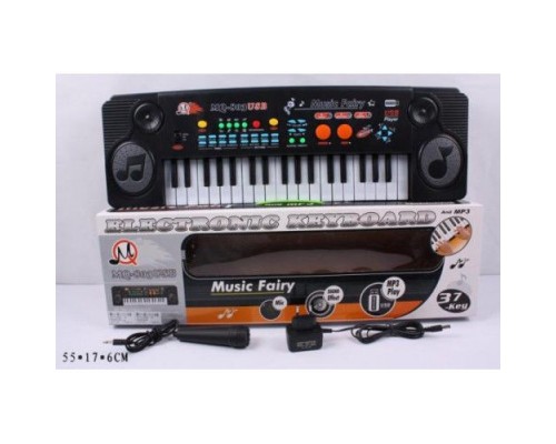 Дитячий синтезатор Піаніно з мікрофоном і USB 37 клавіш MQ-803