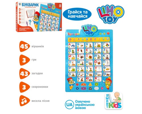 Азбука Плакат Український Букварик. Абетка 7031 UA