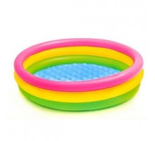 Детский надувной бассейн 57422 INTEX Радуга Интекс 147-33 см.