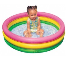 Детский надувной бассейн 58924 Intex Радуга c Надувным дном 86-25 см 