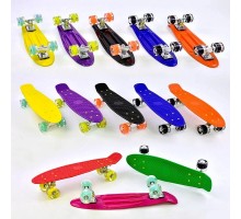 Скейт Пенні борд 76761 дошка 55 см колеса поліуретан світяться 8 видів