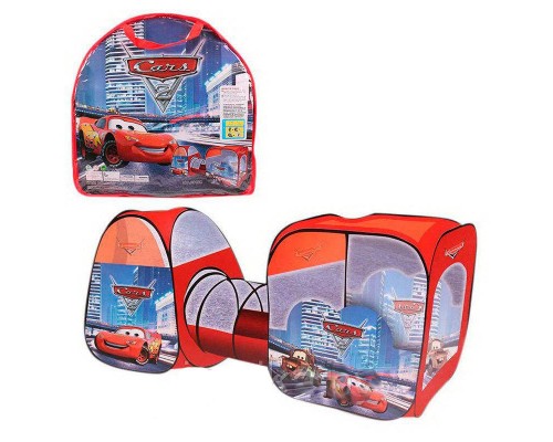 Детская Палатка с Туннелем 8015 C Машинки Тачки 270-92-92 см