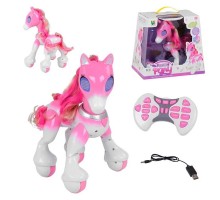 Конячка Поні Єдиноріг на радіоуправлінні, сенсор, Рожева (807)