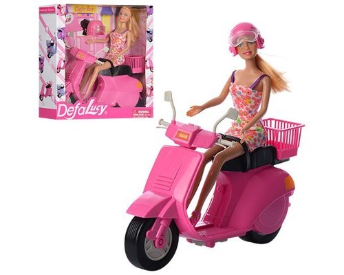 Лялька Дефа на мотоциклі Defa 8246