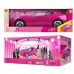 Машинка для куклы 8249 Defa Кабриолет розовый 39 см