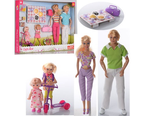 Лялька Defa 8301 Сім'я Пікнік тип барбі Дефа