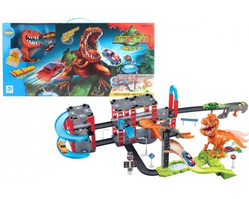 Трек з запуском 8899-92 Динозавр Рекс Злови тачку, машинки 2 шт