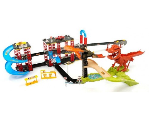 Трек з запуском 8899-92 Динозавр Рекс Злови тачку, машинки 2 шт