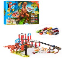 Трек з запуском 8899-94 Динозавр Рекс Злови тачку, машинки 10 шт