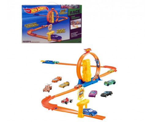 Трек із запуском Хот Віл, Петля трамплін, 2 машинки (3302)