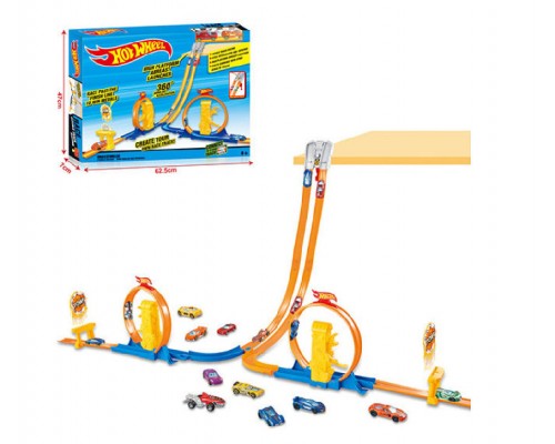 Трек Хот Віл із запуском та Петлями, 2 машинки (3312)