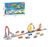 Трек Хот Віл із запуском та Петлями, 2 машинки (3313)