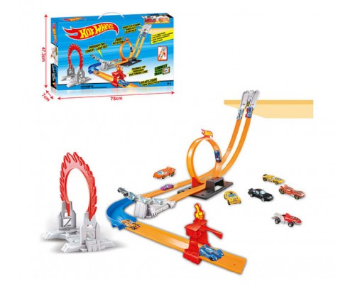 Трек Хот Віл із запуском, Петля, 2 машинки (3314)