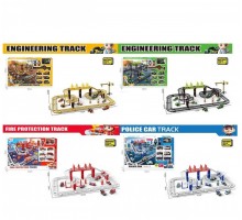 Іграшковий трек з металевими машинками 7 шт Спецтехніка (888)