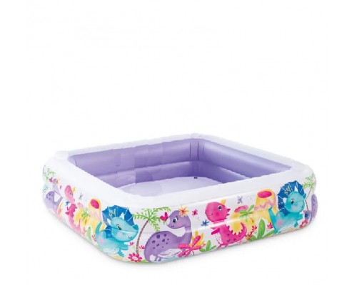 Дитячий надувний басейн 57470 Intex знімний навіс Розмір 157-122 см від 3 років Інтекс